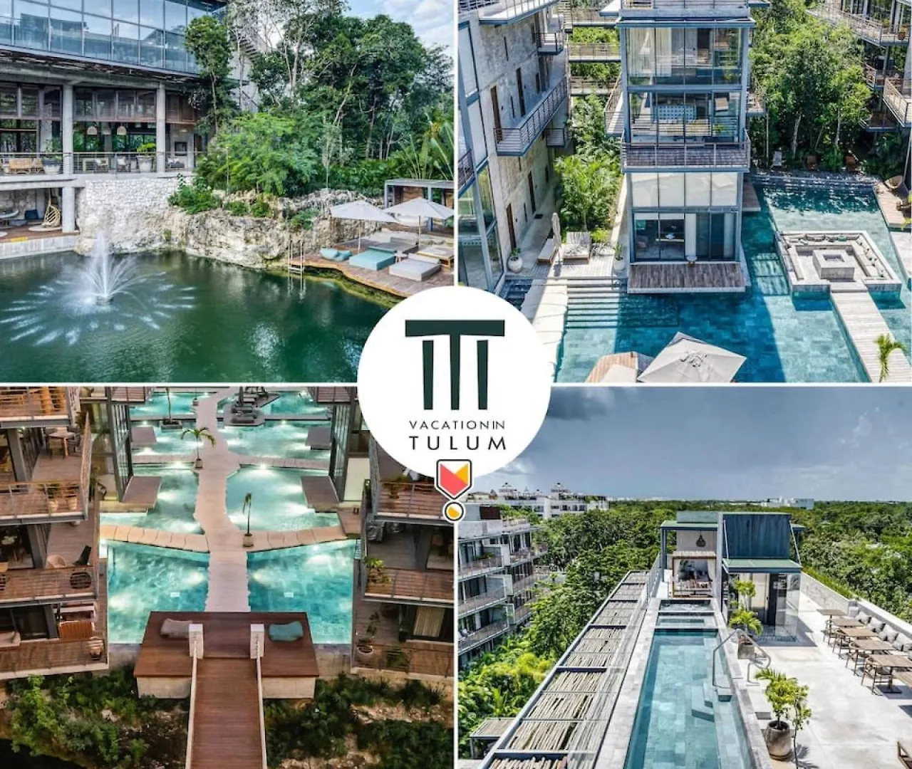 Waterworld 2Br On Cenote Pools And Gym Beach Club تولوم